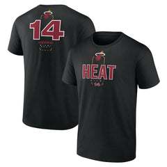 Tyler Herro Miami Heat Behind The Back Name & Number T-Shirt Black