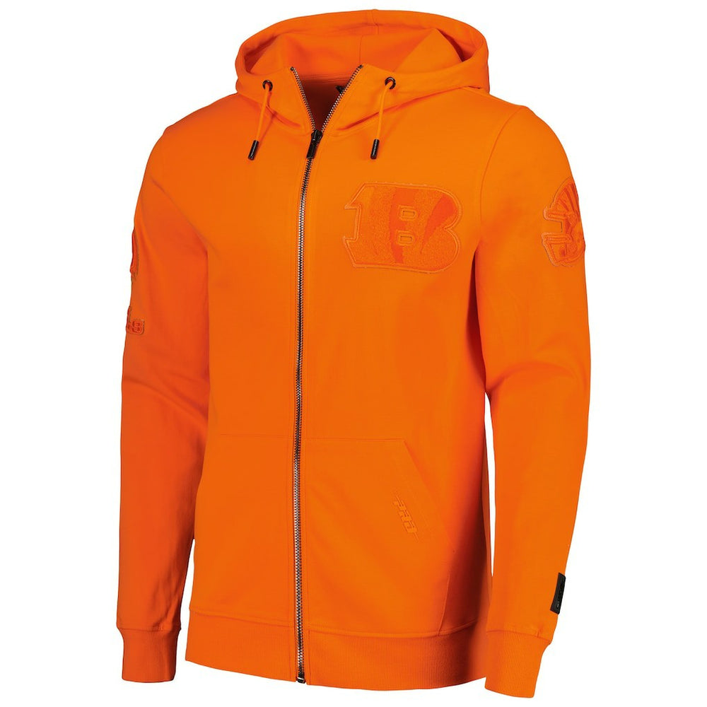 Cincinnati Bengals Pro Standard Triple Tonal Full-Zip Hoodie - Orange Hoodies