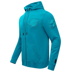 Miami Dolphins Pro Standard Triple Tonal Full-Zip Hoodie - Aqua Hoodies