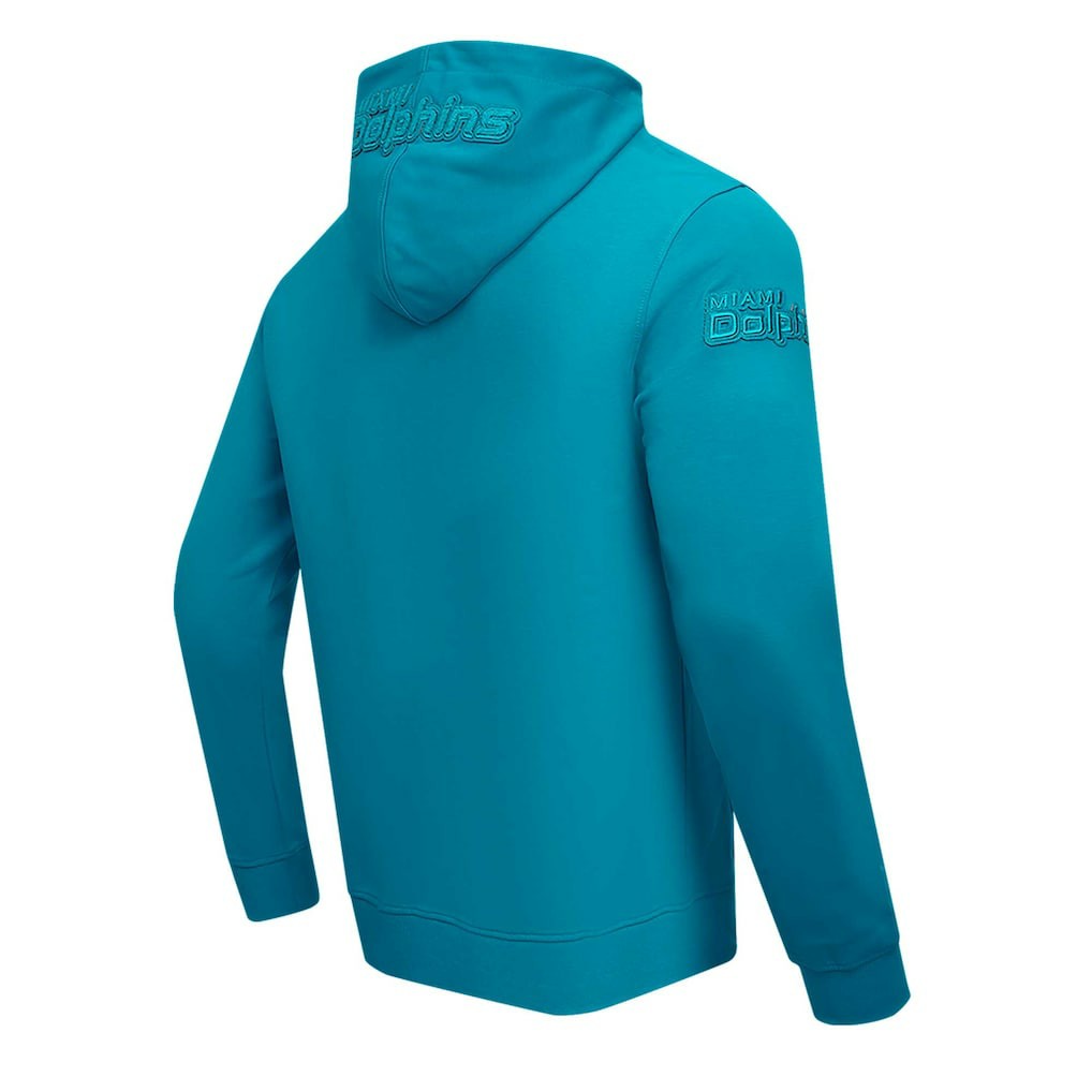 Miami Dolphins Pro Standard Triple Tonal Full-Zip Hoodie - Aqua Hoodies