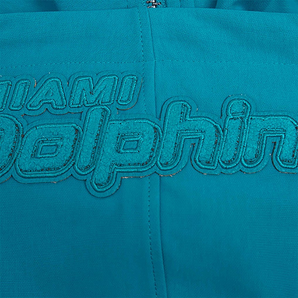 Miami Dolphins Pro Standard Triple Tonal Full-Zip Hoodie - Aqua Hoodies