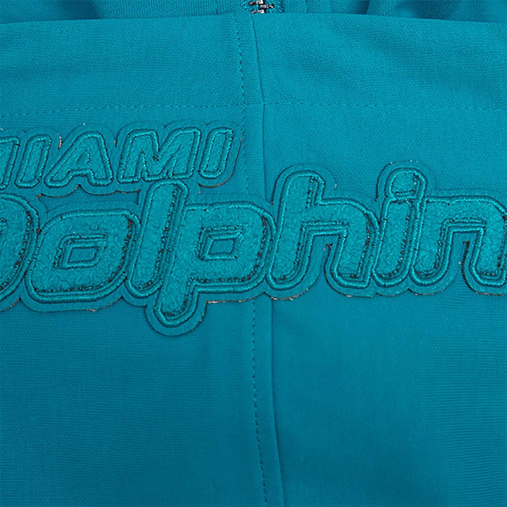 Miami Dolphins Pro Standard Triple Tonal Full-Zip Hoodie - Aqua Hoodies