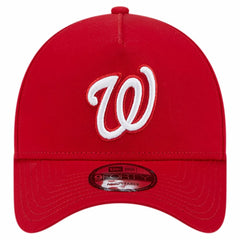 Washington Nationals New Era Team Color A-Frame 9FORTY Adjustable Hat - Red Hats