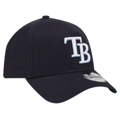 Tampa Bay Rays New Era Team Color A-Frame 9FORTY Adjustable Hat - Navy Hats