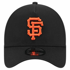 San Francisco Giants New Era Team Color A-Frame 9FORTY Adjustable Hat - Black Hats