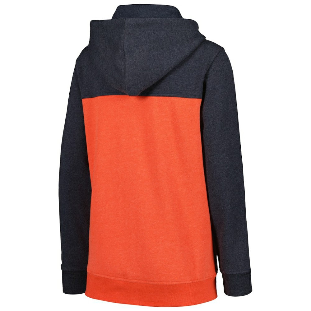 Houston Astros New Era Women's Color Block Full-Zip Hoodie Jacket - Navy Jackets