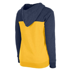 Milwaukee Brewers New Era Women's Color Block Full-Zip Hoodie Jacket - Navy Jackets