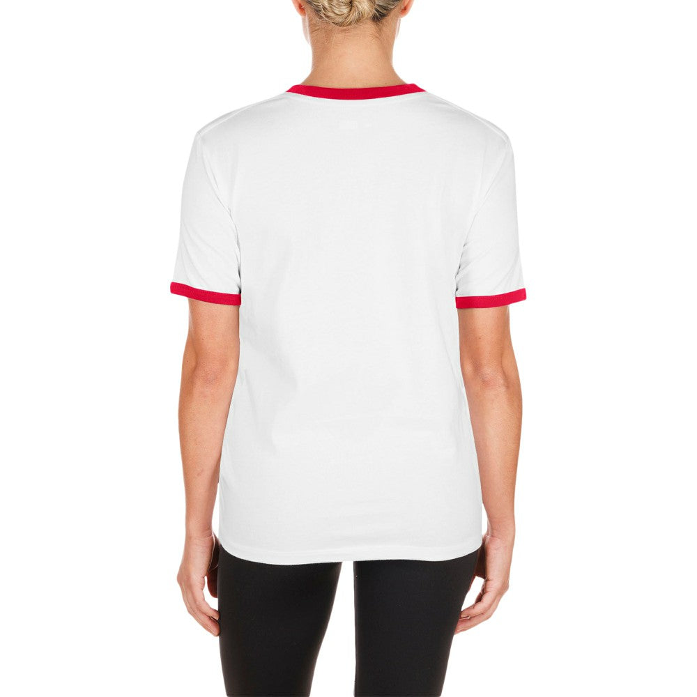 St. Louis Cardinals New Era Women's Oversized Ringer T-Shirt - White T-shirts