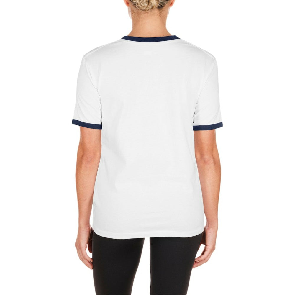 Atlanta Braves New Era Women's Oversized Ringer T-Shirt - White T-shirts