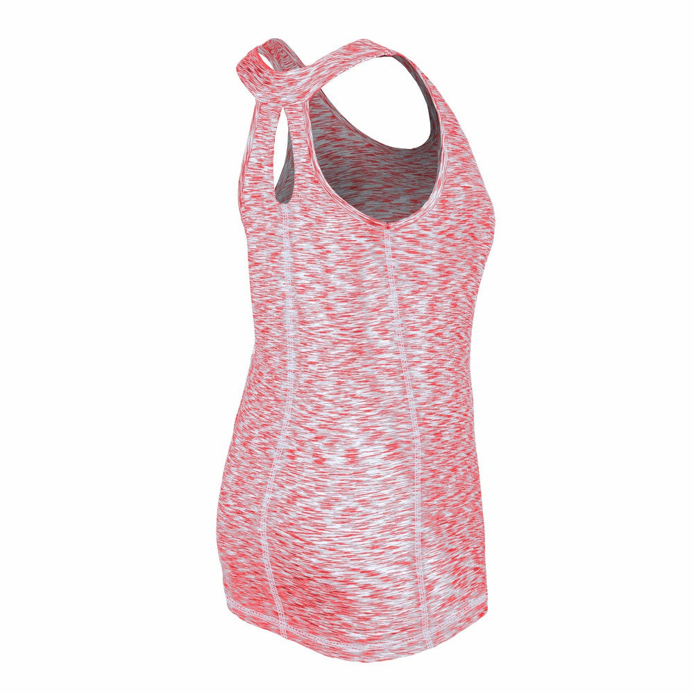 St. Louis Cardinals New Era Women's Space Dye Keyhole Back Tank Top - Red Tanks