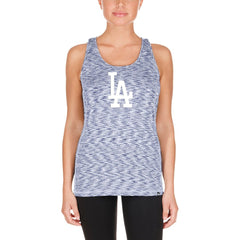 Los Angeles Dodgers New Era Women's Space Dye Keyhole Back Tank Top - Royal Tanks