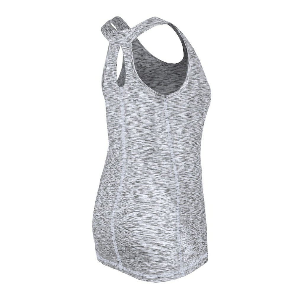 Chicago White Sox New Era Women's Space Dye Keyhole Back Tank Top - Black Tanks