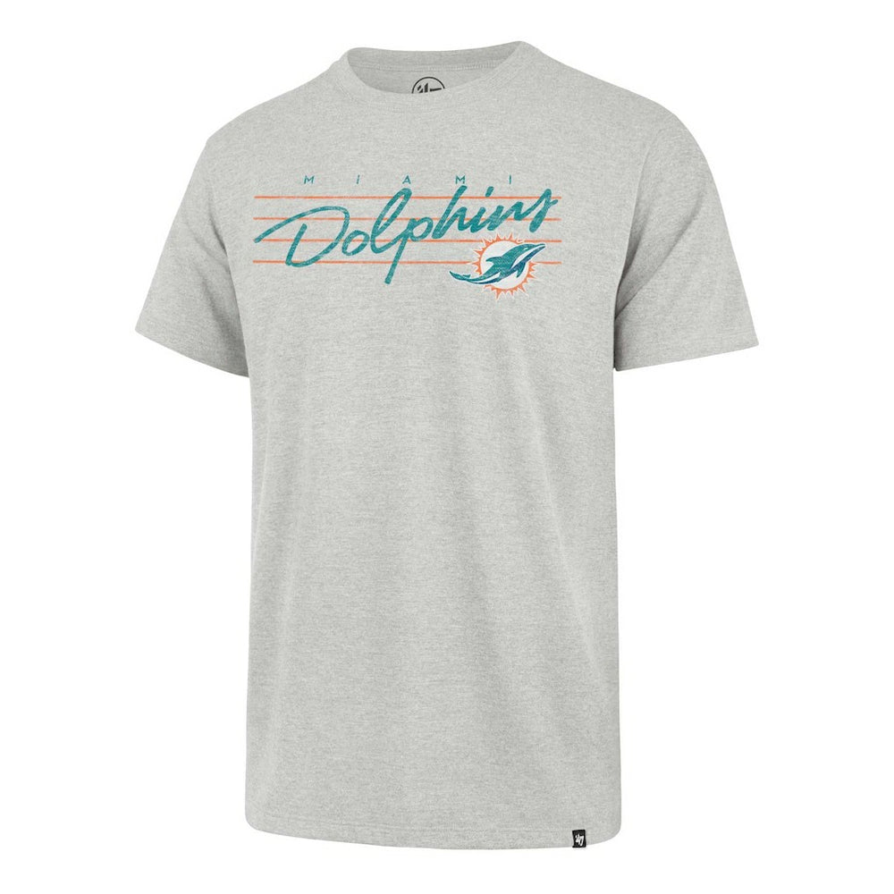 Miami Dolphins '47 Downburst Franklin T-Shirt - Gray T-shirts