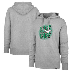 Philadelphia Eagles '47 Fly Eagles Fly Regional Headline Pullover Hoodie - Gray Hoodies