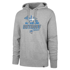 Detroit Lions '47 We Are One Regional Headline Pullover Hoodie - Gray Hoodies