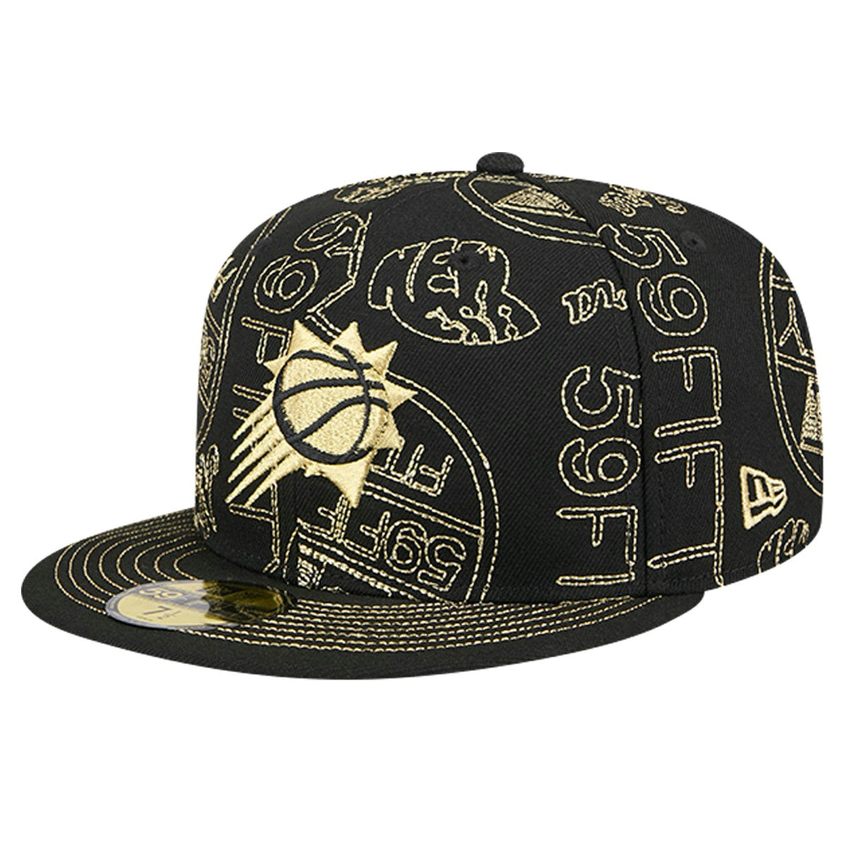 Phoenix Suns 59FIFTY Day Allover Print Stencil Fitted Hat Black - New Era outlet