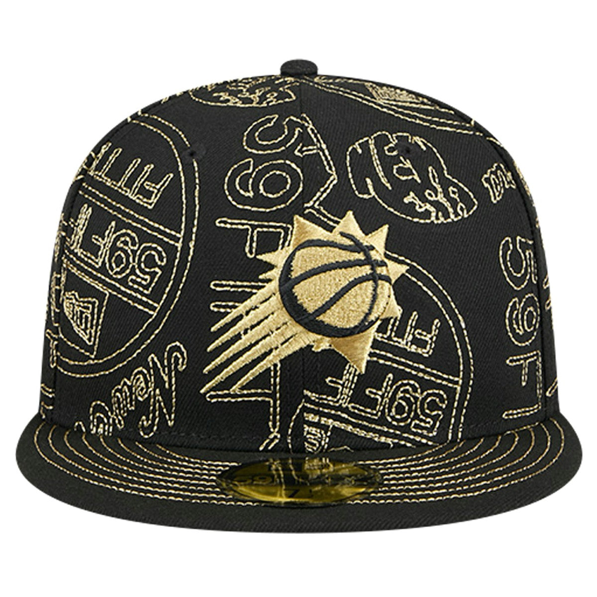 Phoenix Suns 59FIFTY Day Allover Print Stencil Fitted Hat Black - New Era outlet