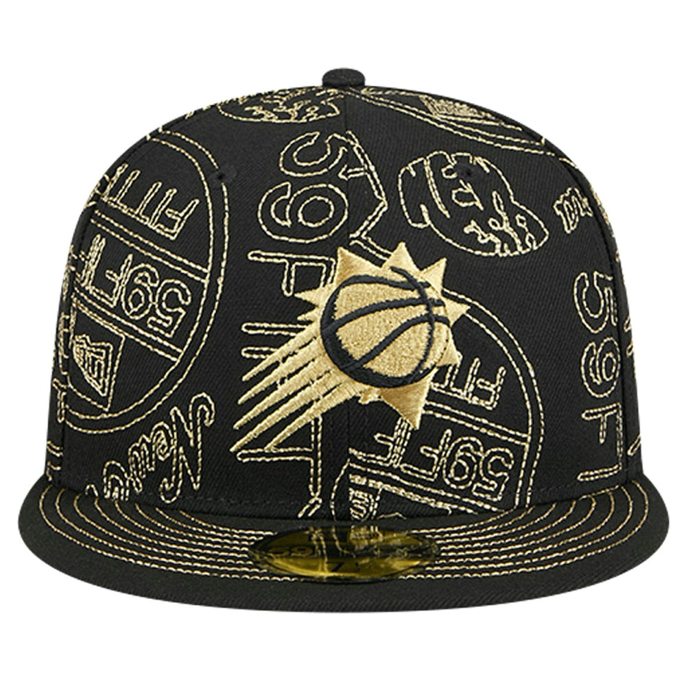 Phoenix Suns 59FIFTY Day Allover Print Stencil Fitted Hat Black - New Era outlet