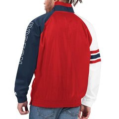 Boston Red Sox Starter Elite Raglan Half-Zip Jacket - Red/Navy Jackets