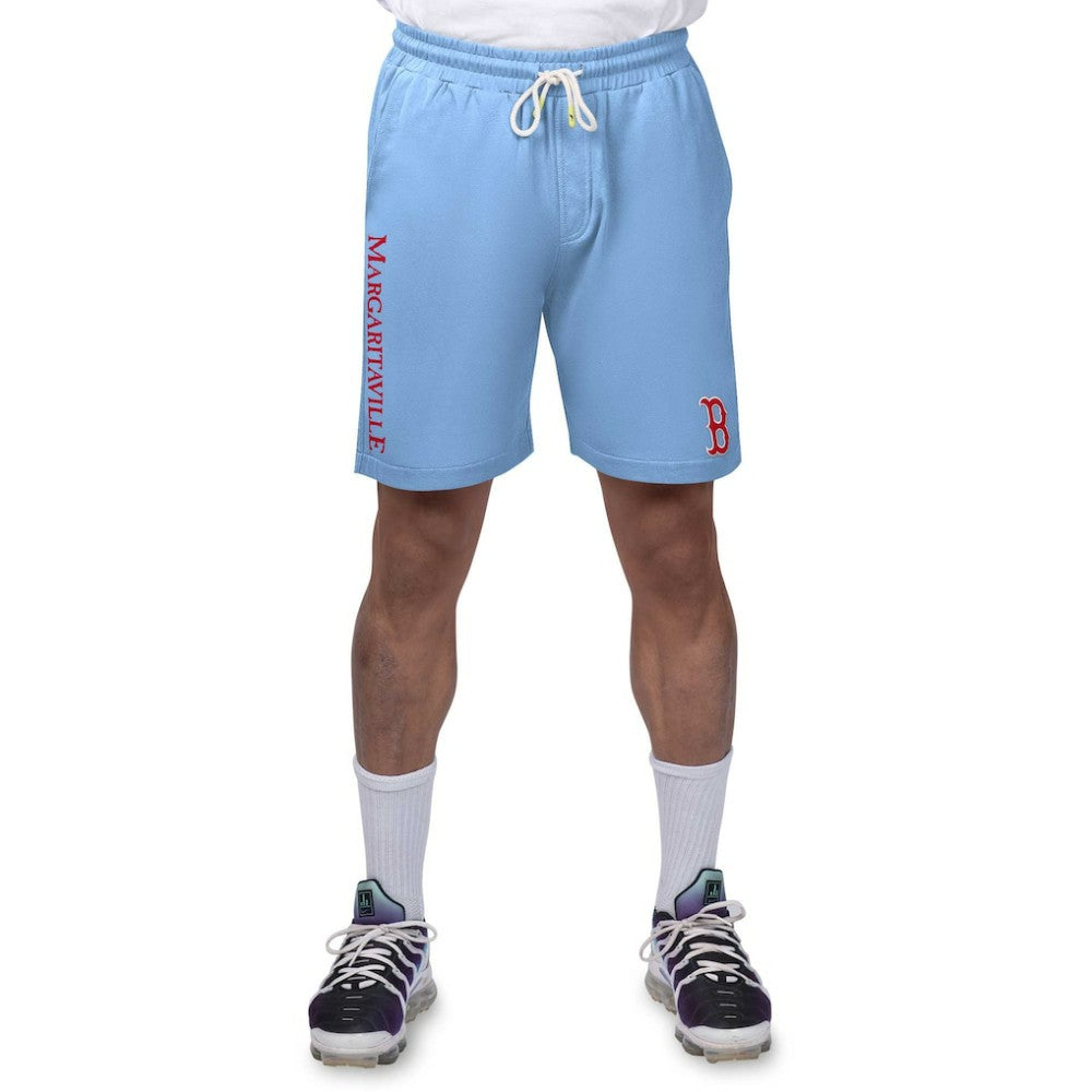 Boston Red Sox Margaritaville Peached French Terry Shorts - Light Blue Shorts