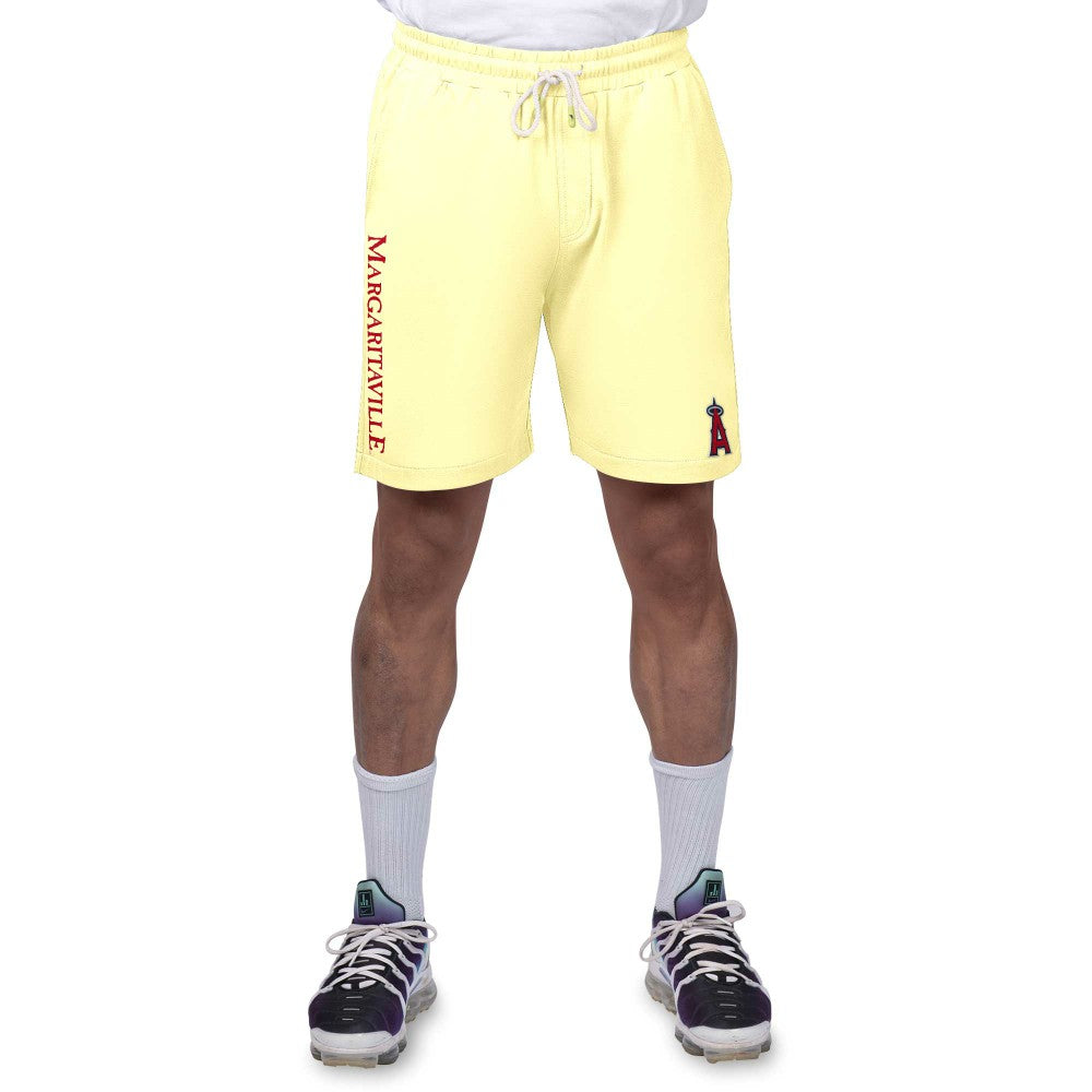 Los Angeles Angels Margaritaville Peached French Terry Shorts - Yellow Shorts