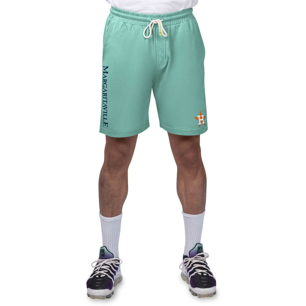 Houston Astros Margaritaville Peached French Terry Shorts - Green Shorts