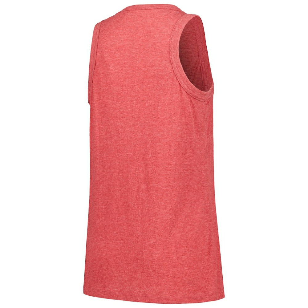 Washington Nationals Soft as a Grape Women's Gauze High Neck Tank Top - Red Tanks