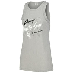 Chicago White Sox Soft as a Grape Women's Gauze High Neck Tank Top - Gray Tanks