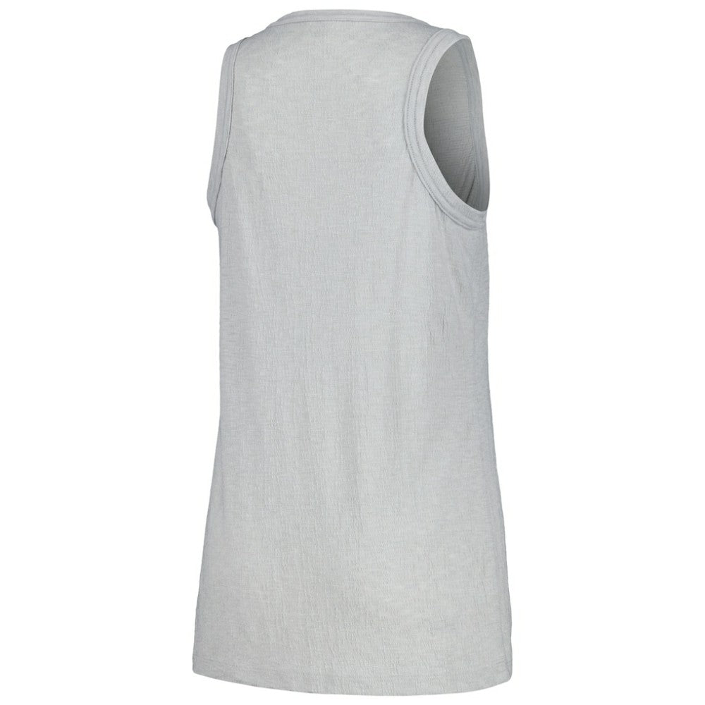 San Francisco Giants Soft as a Grape Women's Gauze High Neck Tank Top - Gray Tanks