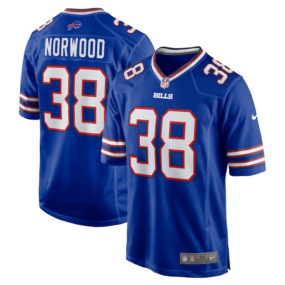 Tre Norwood Buffalo Bills Team Game Jersey - Royal Jerseys