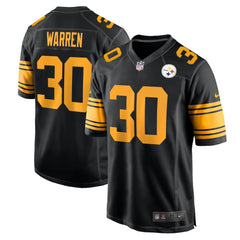 Jaylen Warren Pittsburgh Steelers Alternate Game Jersey - Black Jerseys