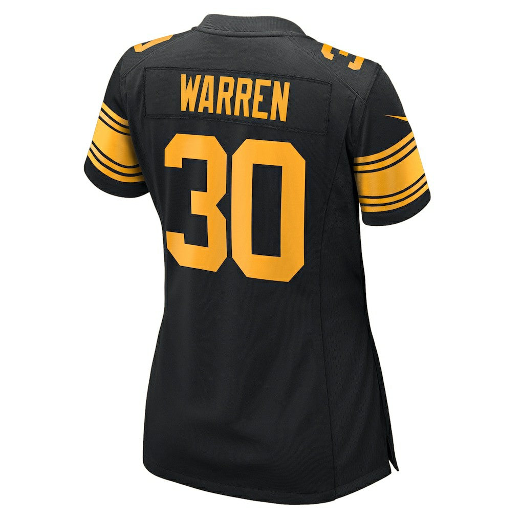 Jaylen Warren Pittsburgh Steelers Women's Alternate Game Jersey - Black Jerseys