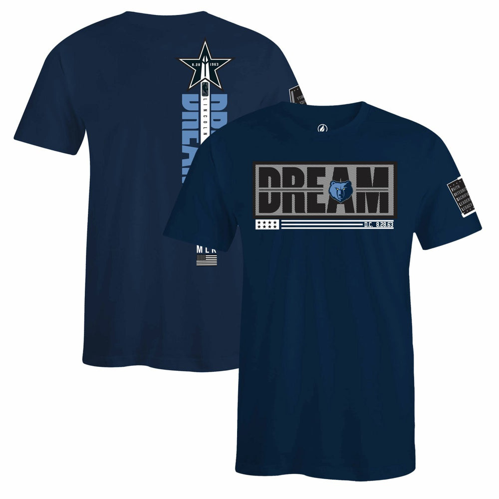 Memphis Grizzlies FISLL x Black History Collection Unisex T-Shirt - Navy