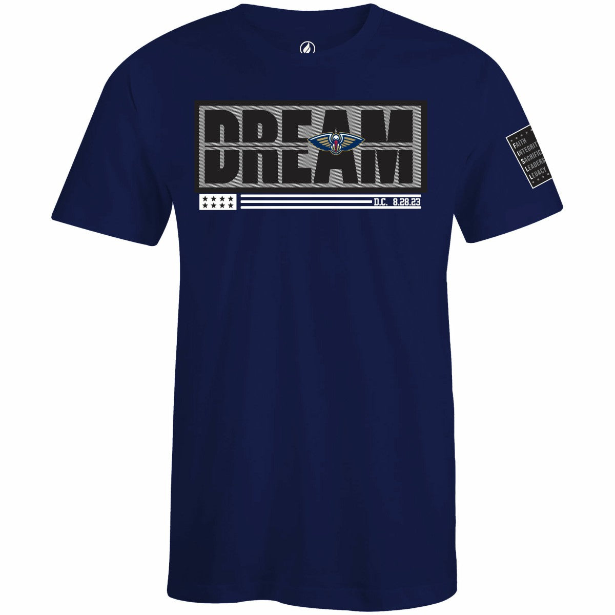 New Orleans Pelicans FISLL x Black History Collection Unisex T-Shirt - Navy