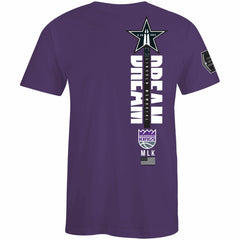 Sacramento Kings FISLL x Black History Collection Unisex T-Shirt - Purple
