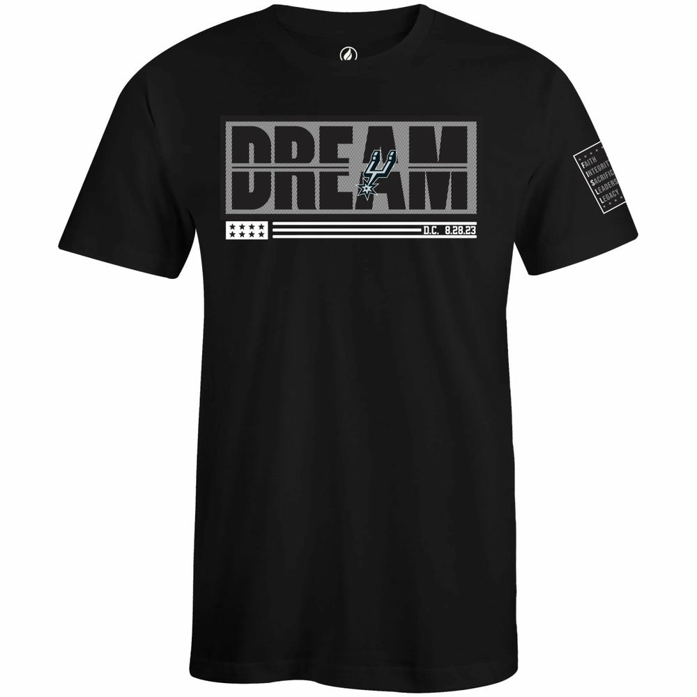 San Antonio Spurs FISLL x Black History Collection Unisex T-Shirt - Black