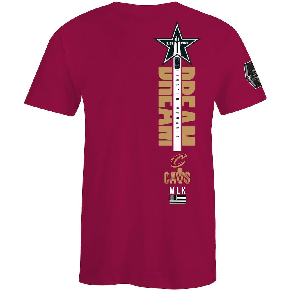 Cleveland Cavaliers FISLL x Black History Collection Unisex T-Shirt - Wine