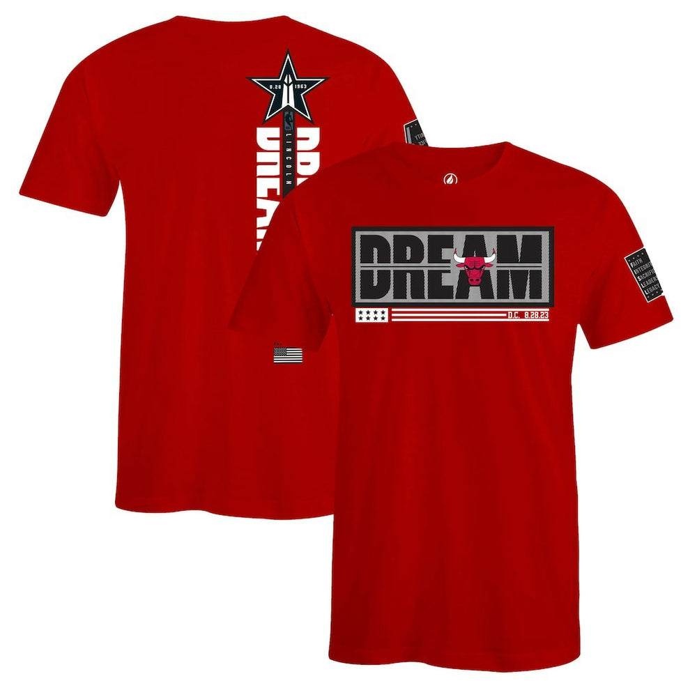 Chicago Bulls FISLL x Black History Collection Unisex T-Shirt - Red outlet