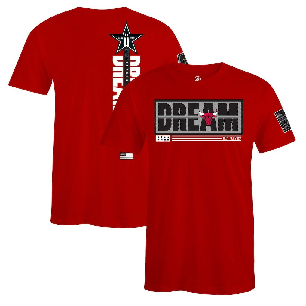 Chicago Bulls FISLL x Black History Collection Unisex T-Shirt - Red outlet