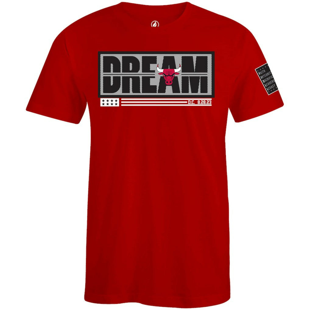 Chicago Bulls FISLL x Black History Collection Unisex T-Shirt - Red outlet