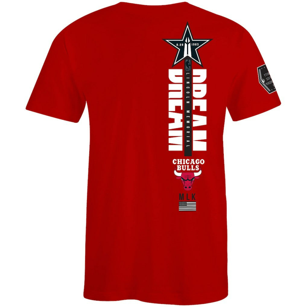 Chicago Bulls FISLL x Black History Collection Unisex T-Shirt - Red outlet
