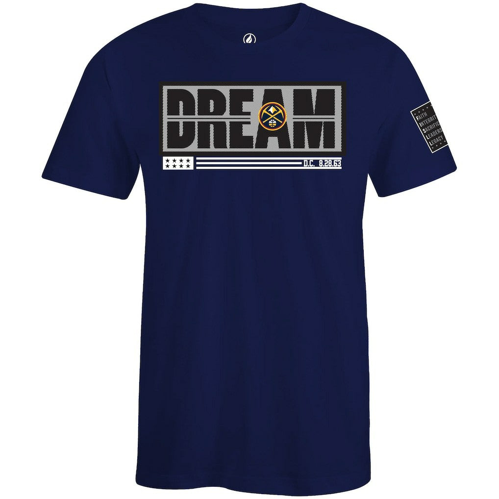 Denver Nuggets FISLL x Black History Collection Unisex T-Shirt - Blue