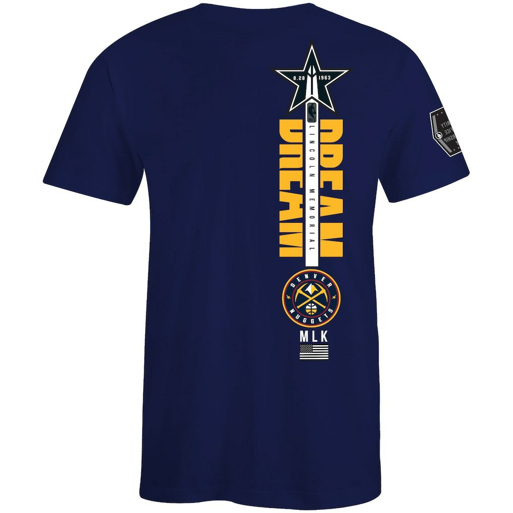 Denver Nuggets FISLL x Black History Collection Unisex T-Shirt - Blue