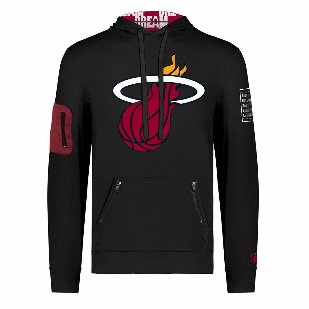 Miami Heat FISLL x Black History Collection Unisex Pullover Hoodie - Black