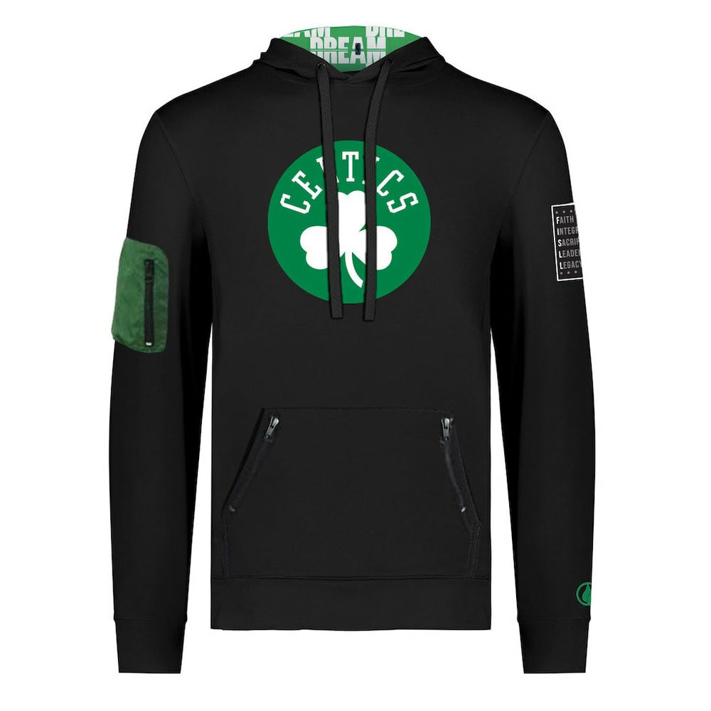 Boston Celtics FISLL x Black History Collection Unisex Pullover Hoodie - Black