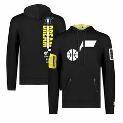 Utah Jazz FISLL x Black History Collection Unisex Pullover Hoodie - Black