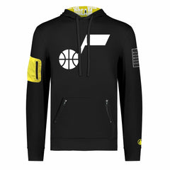 Utah Jazz FISLL x Black History Collection Unisex Pullover Hoodie - Black