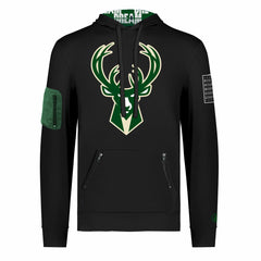 Milwaukee Bucks FISLL x Black History Collection Unisex Pullover Hoodie - Black outlet