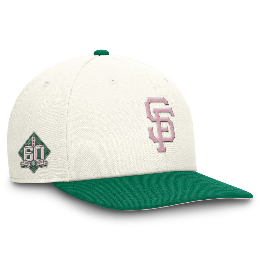 San Francisco Giants Nike Sail Pro Performance Snapback Hat - Cream/Green Hats