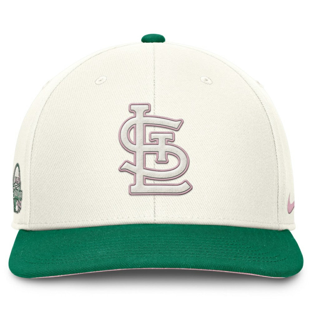 St. Louis Cardinals Nike Sail Pro Performance Snapback Hat - Cream/Green Hats